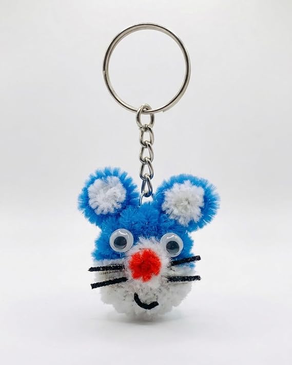 AGANTUK Handmade Doremon Cartoon Pipe Cleaner Keychain