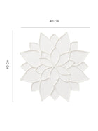 Handmade White Lotus Floral Decorative Place Mat for Home Decor