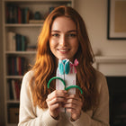 AGANTUK Handmade Blue Tulip Pipe Cleaner Artificial Flower