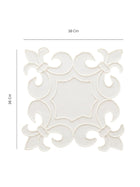 Handmade White Floral Decorative Place Mat for Dining Table