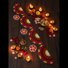 AGANTUK Handmade Festival Rangoli Door Mat Runner