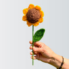 AGANTUK Handcrafted Yellow Woolen Crochet Sunflower. (1, Sunflower Yellow)