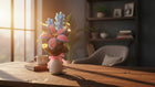 AGANTUK Handmade Pipe Cleaner Lily Flower Bouquet for Gifting