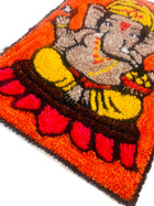 AGANTUK Handcrafted Ganesha Tufted Woolen Wall Hanging